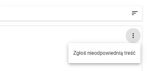zgłaszanie nieodpowiedniej treści opinii