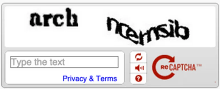 recaptcha przykład