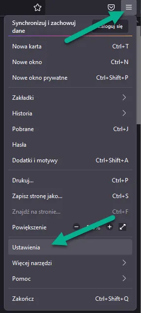 firefox czyszczenie danych
