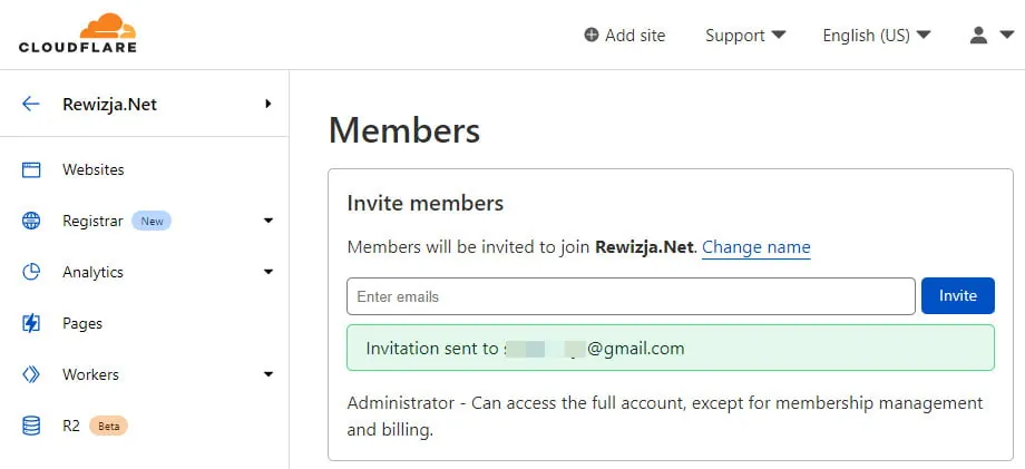 cloudflare manage account