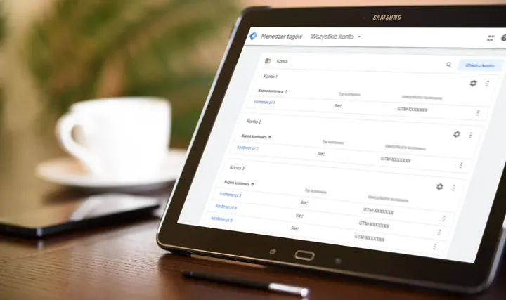 Udostępnianie Google Tag Menedżera