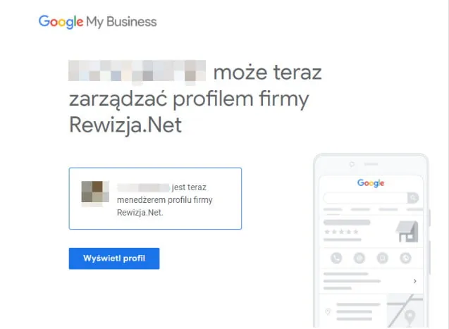 e-mail potwierdzający dodanie użytkownika
