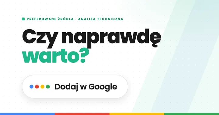 Preferowane źródła w Google: przycisk Dodaj w Google na polskich serwisach informacyjnych, badanie sierpień 2026