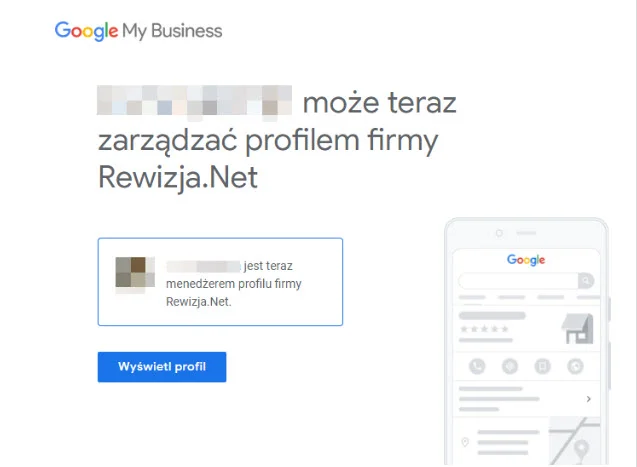 e-mail potwierdzający dodanie użytkownika