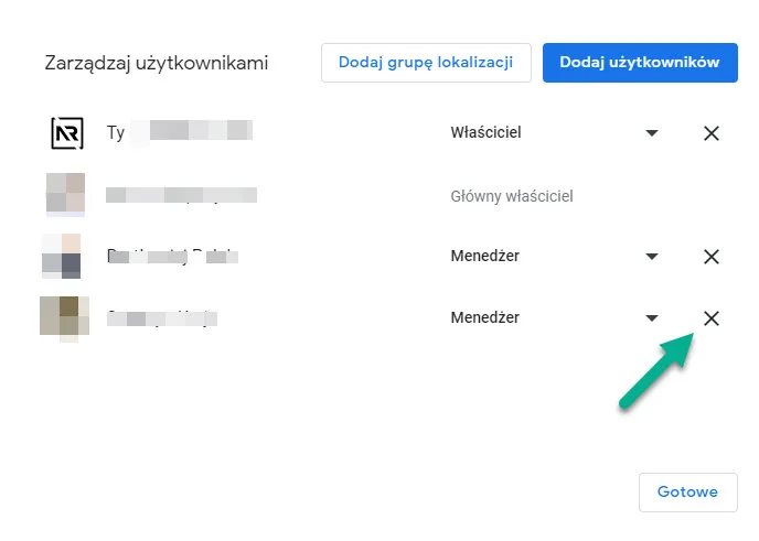 odbieranie dostępu do Profilu Firmy